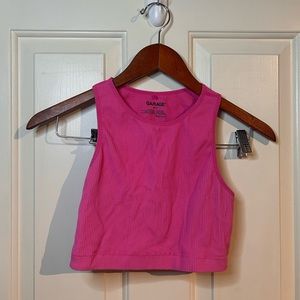 GARAGE HOT PINK HALTER TOP